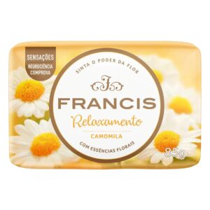 Sabonete Barra Francis Relaxamento Camomila - Amarelo 12 x 85g